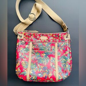 Sakroots peace birds feather peacock, crossbody bag bright, colorful purse